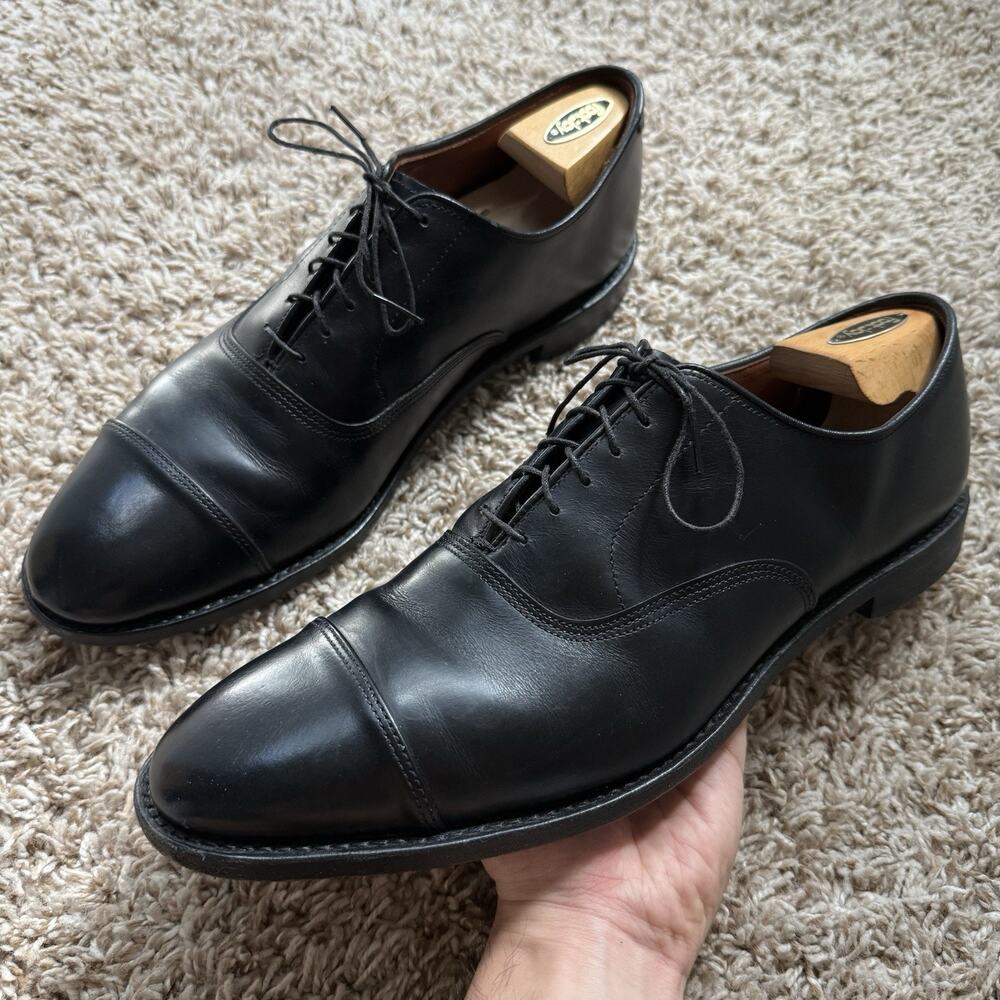Allen Edmonds Park Avenue 5615 Black Cap Toe Oxfords Dress Shoes Men’s Size 12 B